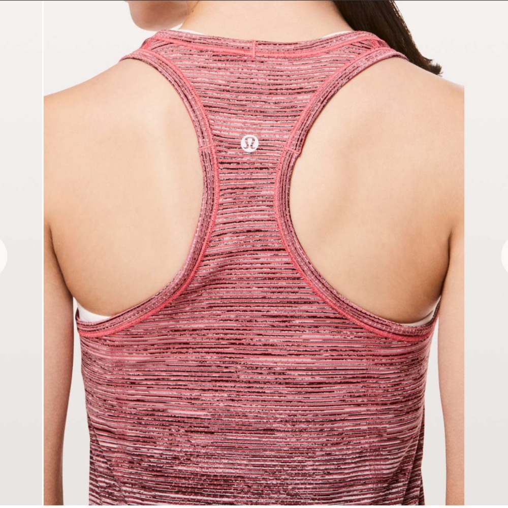 Lululemon Red And Black Swiftly Tech Racerback Ta… - image 3